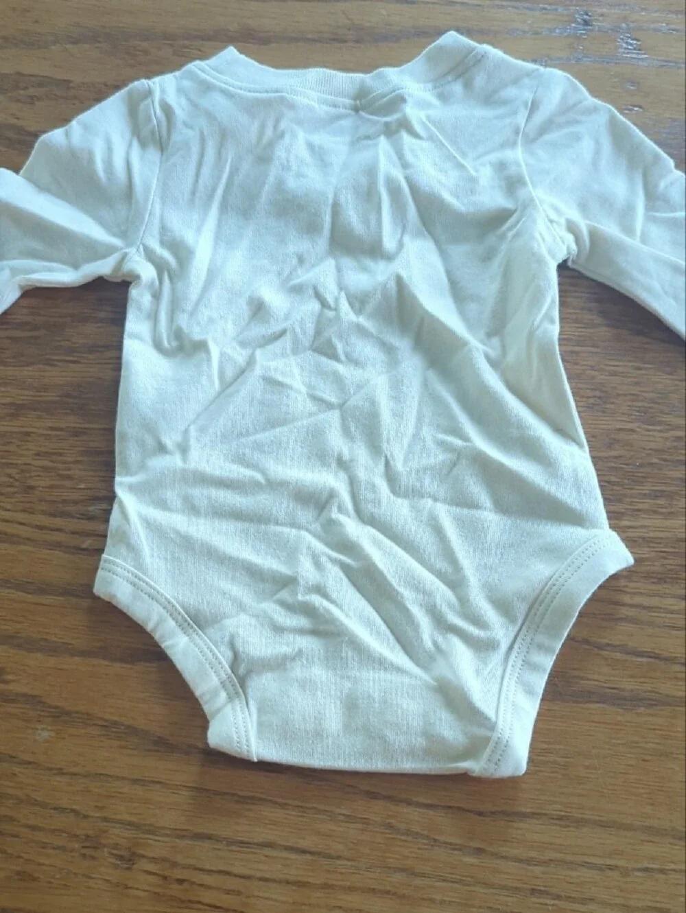 Carter's Cream Long-Sleeve 'First Christmas Ever' Baby One-Piece